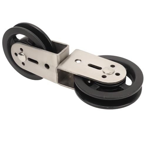 Cable Pulley System, Two Way Pulley Block, Stainless Steel Silent Bearing, Suitable for pulldown attachments on Home Fitness Equipment. - size: Plastic