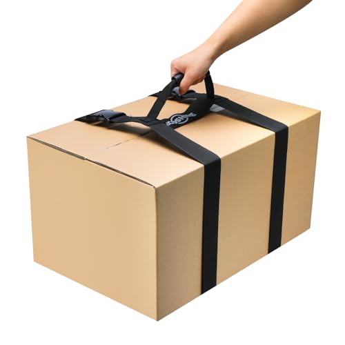 Carrying Strap with Handle, Handheld Belt for Safely Moving and Lifting Heavy Boxes, Adjustable Belt, H-Shaped Style Carry Straps, Suitable for Cylinder, Camping Mat(78.7 inch) - size: 78.7 inch (H-shaped)