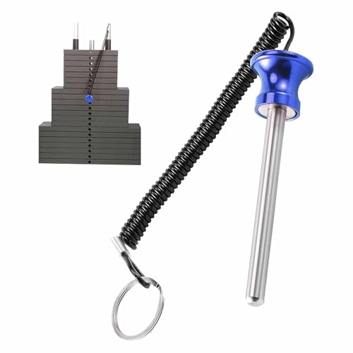Universal Magnetic Weight Stack Pin with Pull Rope - Gym Pin for Weight Stack Machines | Commercial & Home Gym Accessories | Replacement Weight Pins for Strength Training Equipment - color: Blue