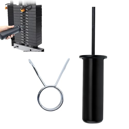 Weight Stack Pin and Spring Collar Weight Stack Extender Pin Commercial and Home Gym Accessories for Cable Tower and Functional Trainer Machine (Hanger Rod Length: 150 mm, Ø 8 mm,Length 110mm)