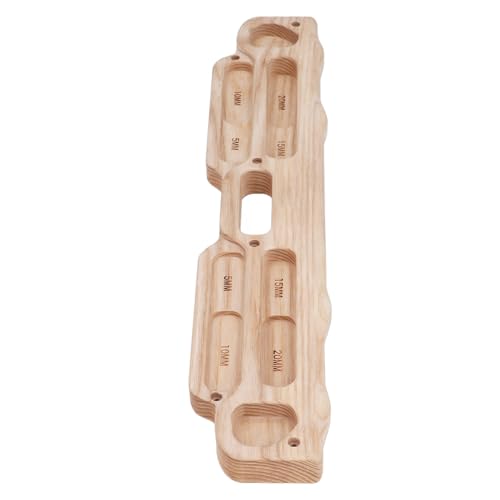 CHICIRIS Hangboard Training Board, Wooden Rock Climbing Training Equipment for Finger Strength and Grip, with Anti Slip Texture for Beginners and Advanced Climbers
