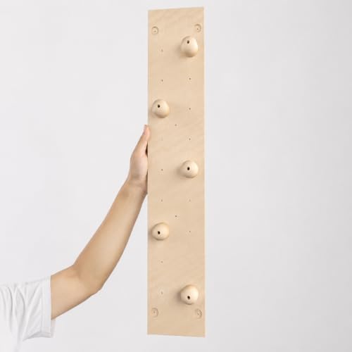 Home Climbing Wall Panel, 1.22 × 2.44 m Solid Material, Wall-Mounted Indoor Climbing Panel, Physical Training & Active Play, Grip Sphere Board - style: Grip sphere Board
