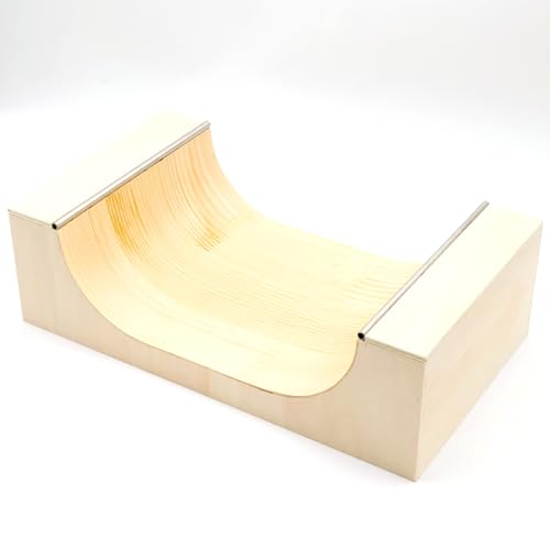 Wooden Fingerboard Half Pipe Ramp Handmade Pro Obstacles