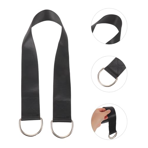 UKCOCO Heavy Duty Nylon Weight Plate Loading Straps with Waist Pressure Dispersing Feature 2pcs for Barbell and Dumbbell for Pullups and Home Gym Workouts
