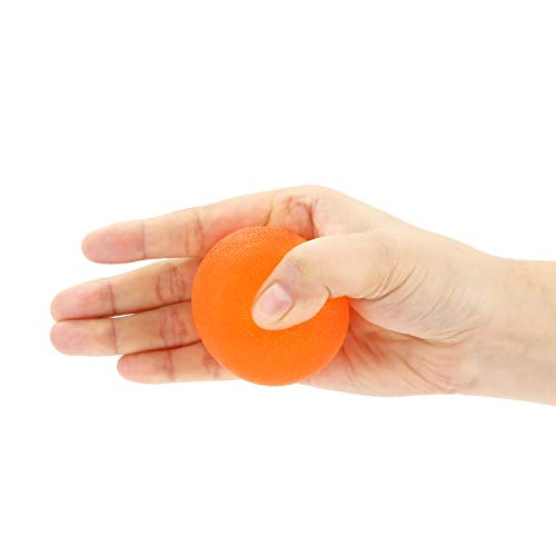 Hand Squeeze Stress Balls Set with Carry Bag 3 Resistance, Finger Wrist Arthritis Therapy Rehab Exerciser, Carpal Tunnel, Stroke Rehabilitation Equipment - color: Orange/Green/Black, size: Large