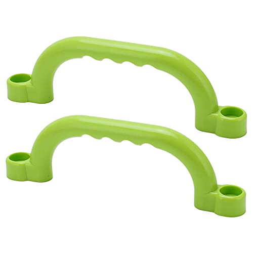 2-Pack Plastic Playground Handles - Textured Grip Rail for Climbing Frame Swing Sets and Treehouses