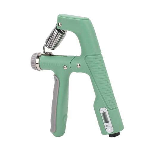 RiToEasysports Hand Grip Strengthener, Adjustable 10 to 100kg Resistance with Digital Counter for Muscle Recovery, Hand Strength Training, Rock Climbing, Tennis - color: Green