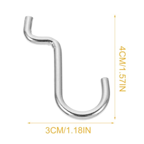 24pcs Heavy Duty Pegboard J Hooks Metal Hanging Board Hooks for Garage Workshop Tool Storage and Industrial Pegboard Accessories