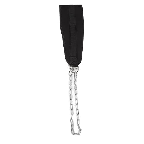 Weighted Dip Belt with Adjustable Chain, Nylon Strength Training Weightlifting Belt for Athletes, Heavy - Duty Metal Chain for Pull Ups and Squats, Durable Waist Support
