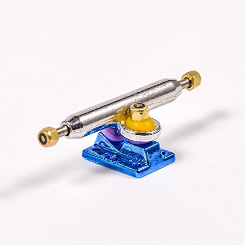 Fingerboard Trucks with Upgraded Urethane Bushings and Pivot Cup,34mm 32mm Width,Normal Kingpin (Blue, 32mm) - color: Blue, size: 32mm