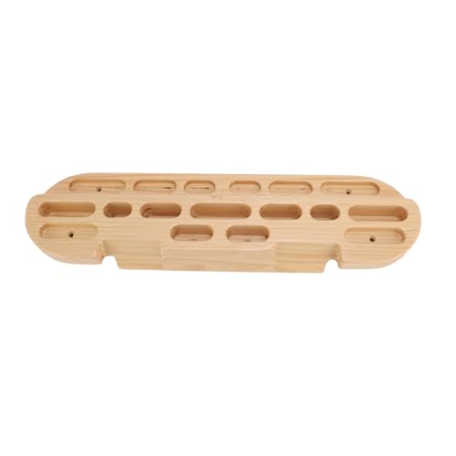 SUNGOOYUE Climbing Fingerboard, Wooden Hangboard with Varying Length and Depth Finger Holes for Rock Climbing Training, Portable Pull Up Bar Grip Strengthener for Enthusiasts