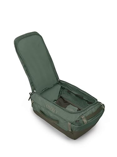Osprey Transporter Lightweight Travel Duffel Bag - Extra Large Water Resistant Durable Gear Bag for Men and Women - color: Pine Leaf/Earl Grey, style: 40l
