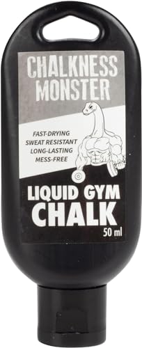 Liquid Gym Chalk - Mess-Free - Premium Sweat Resistant Long Lasting Grip - Quick Dry Hand Grip for Gymnastics, Rock Climbing, Power Lifting and More - Chalkness Monster - size: 50mL 3 Pack
