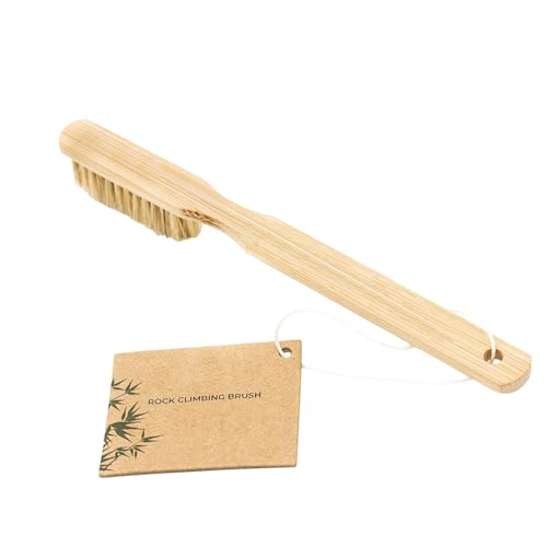 Rock Climbing Brush, Hard Bristle Wooden Handle with Hanging Hole, 7.87 Inch for Bouldering Climbing Hold Outdoor Gear