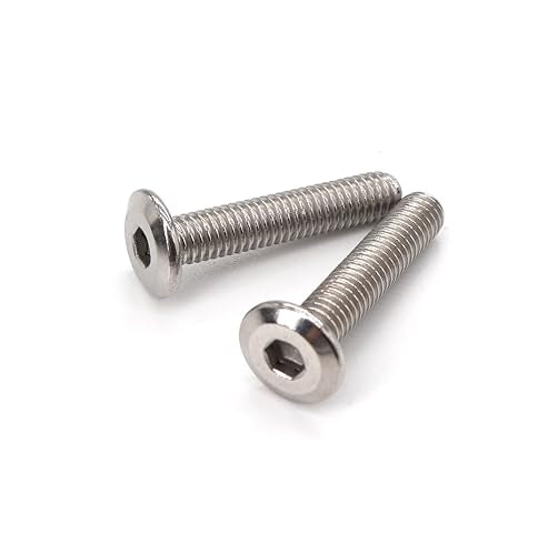 10pcs M6 x 35mm Rivet Countersunk Socket Cap Allen Bolts Rivet Screws Furniture Connecting 304 Stainless Steel - size: 10pcs M6 x 35mm