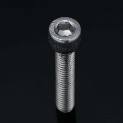 50 PCS M6 x 30/35/40/45/50mm Socket Head Cap Screw Assortment Set, Stainless Steel 304, Bright Finish - size: Assortment 30mm to 50mm