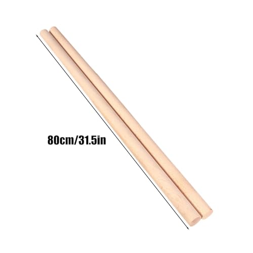 Yoga Stick - 2 Pieces Pilates Workout Bar,Stretch Mobility Pole for Runners Beginners Professionals Home Office Gym Studio Living Room - size: 80cm