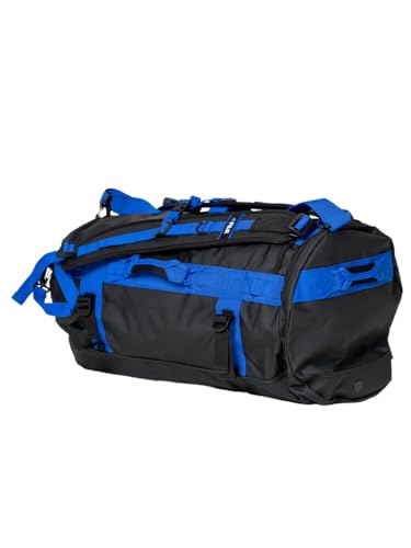 FUJI Unisex Convertible Duffle Backpack, Water-Resistant (Not Waterproof), Multi-Functional Luggage Gym Bag for Men and Women - color: Black/Blue