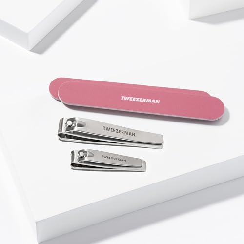Tweezerman Nail Kit with Clipper & 2 Nail Files Tea Rose - color: Tea Rose
