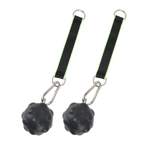 RiToEasysports Pull Up Ball Grips, TPE Climbing Training Balls with Stainless Steel for Strength Trainer, Kettlebell Barbell Home Gym Workout - color: Grey