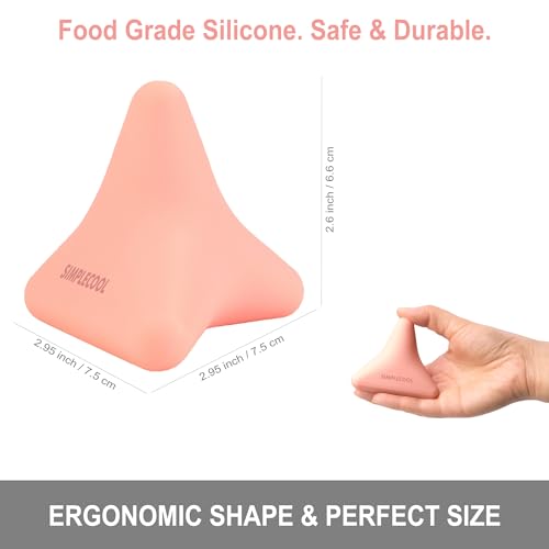 Manual Trigger Point Massage Tool Small Massager Ball 3″×2.6″ Pink | For Deep Tissue Myofascial Release Physical Therapy Plantar Fasciitis Pain Relief Muscle Knot Psoas Hip Flexor Iliacus - color: Pink