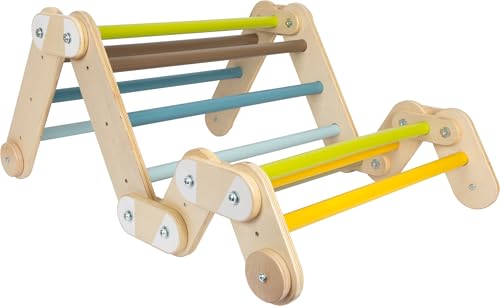 small foot Triangle-Wall Climbing 2in1 Adventure, Wood, 4 Adapters, Movement, from 2 Years 12625, 150 x 64 x 10 cm