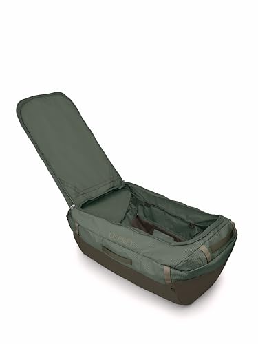 Osprey Transporter Lightweight Travel Duffel Bag - Extra Large Water Resistant Durable Gear Bag for Men and Women - color: Pine Leaf/Earl Grey, style: 120l