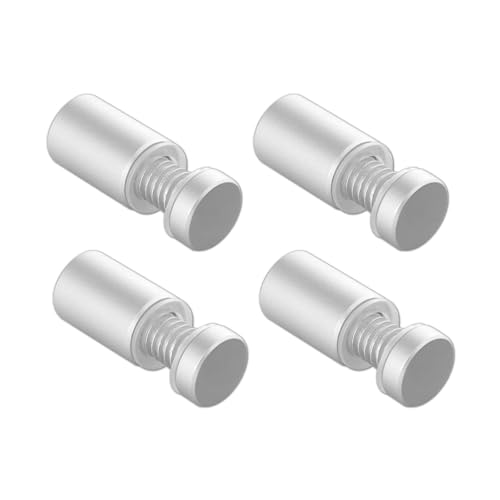 Sign Standoff 1/2" x 3/4", Solid Aluminum Sign Standoff Screws Mounting Hardware for Glass Panel, Acrylic Panel,Pack of 8 - color: Silver, size: 1/2"x3/4" 8 Pack