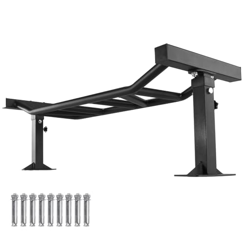 47 Inch Heavy Duty Multi-Grip Chin Up Bar, Adjustable Height & Supports Up to 600 Lbs, Home Gym Fitness Trainer for Workout & Strength Training Equipment
