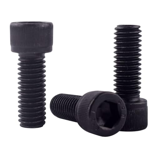 10Pcs 3/8-16 x 3/4" Socket Head Cap Screws Bolts, 12.9 Grade Alloy Steel Black Oxide Finish, Allen Hex Drive, UNC Coarse Full Thread - size: 3/8-16 x 3/4" (10PCS)