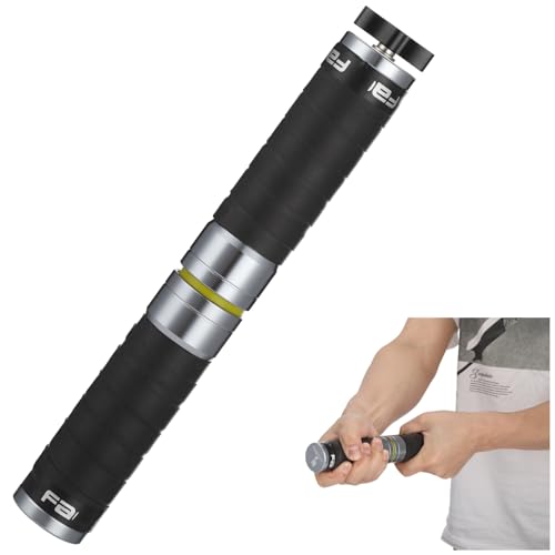 Aluminum Alloy Adjustable Grip Wrist Strengthener with Protective Tape Wrapping, 9.8 x 1.5 in Stepless Grip Strength Trainer with Knob Adjustment, Black Portable Forearm Exerciser for Rehabilitation