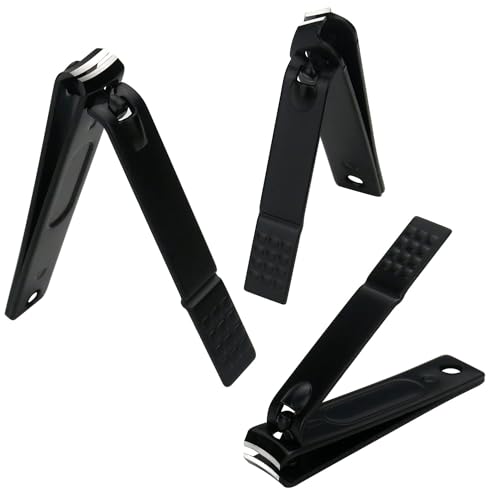 Glamne Manicure Set Nail Clippers Kit Professional Stainless Steel Nail Care Tools with Leather Travel Case 10 in 1 Black - color: Red