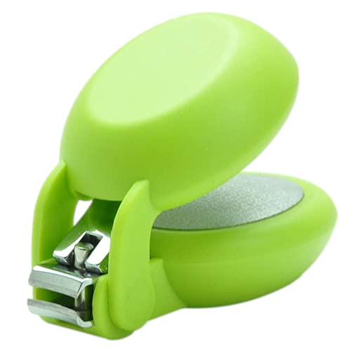 HARAC Special Needs Nail Clippers for Arthritic Hands, Senior and Kids, Adapted Nail Clipper for Fingernail and Thick Toenail, Made in Japan (Green) - color: Green