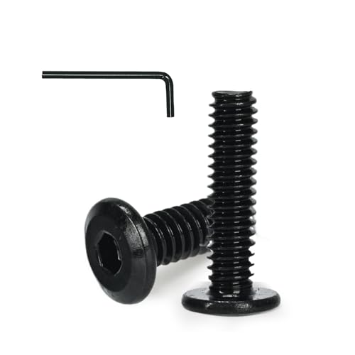 50 Pcs 1/4-20 x 1 Flat Head Hex Socket Cap Screws Bolts,Black Oxide 304 Stainless Steel 18-8,Allen Socket Drive,Fully Machine Thread (1/4-20 x 1 50pcs) - size: 1/4-20 x 1 50pcs