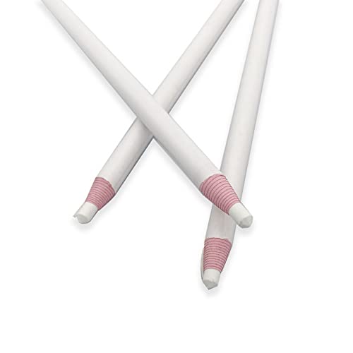 Sewing Mark Pencil 6PCS White Invisible Erasable Fabric Pencils For Leather Cut Marks Student Drawing Tailor Marks - size: White 6 Pcs