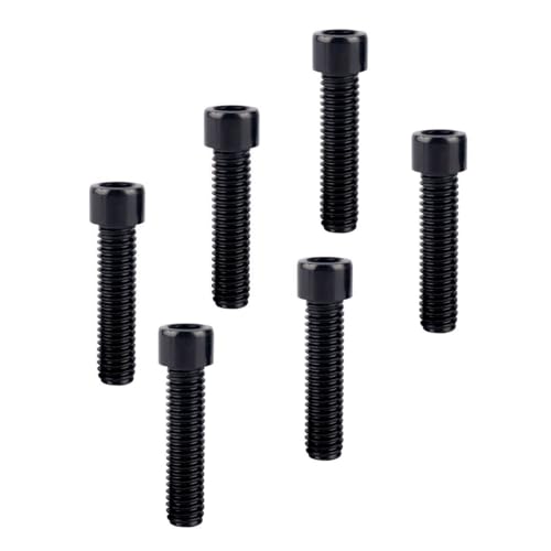6Pcs Bike Screws M6x10 12 16 18 20 25 30 35mm Stainless Steel Socket Head Cap Allen Hex Bolt (Black, M6 x35mm) - color: Black, size: M6 x35mm