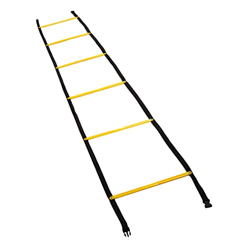 Speed Agility Training Ladder, 2.6m Fixed Rungs Football Basketball Speed Training Equipment for Athletes Sports Fitness Workout