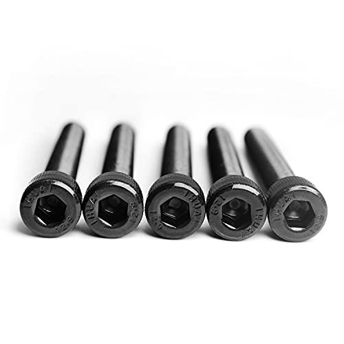 M5 x 45mm Socket Head Cap Screws Bolts 12.9 Grade Alloy Steel Metric Machine Hex Socket Screw, Black Oxide Finish, Fully Threaded, 25PCS - size: M5×45mm