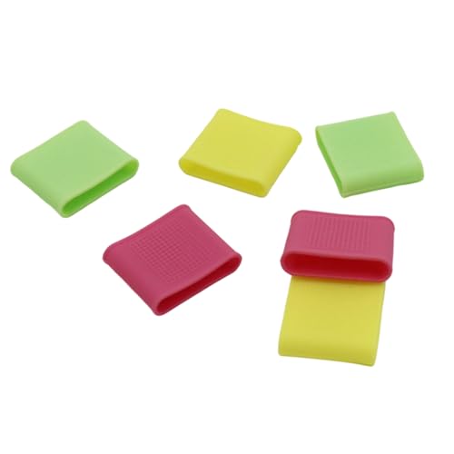 8Pcs Golf Finger Sleeves Silicone Articulations Protector Sports Fingers Band for Swing Controls and Comfort Sports Band