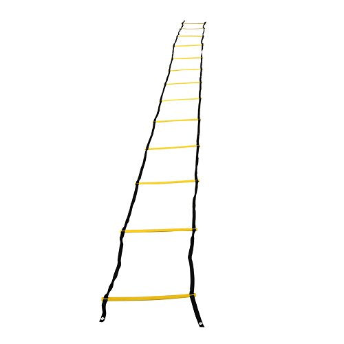 RiToEasysports Speed Training Agility Ladder PP and Nylon Speed Ladder 7 10 13 Rung Foldable Setup Footwork Coordination Training for Soccer Football Basketball Athletes - size: 7 meters 13 yuan