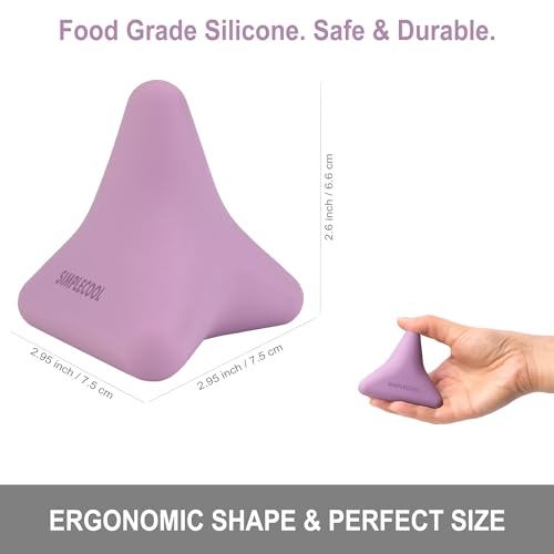Manual Trigger Point Massage Tool Small Massager Ball 3″×2.6″ Purple | For Deep Tissue Myofascial Release Physical Therapy Plantar Fasciitis Pain Relief Muscle Knot Psoas Hip Flexor Iliacus - color: Purple