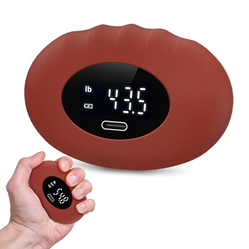 Hand Grip Strength Tester Trainer, Digital Hand Gripper Strengthener Up to 395 Lbs (180kg), Hand Gripper Strength with Counting, Stress Balls for Sport