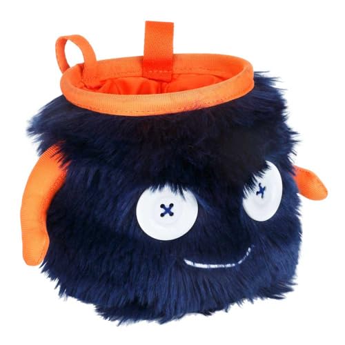 8BPLUS Chalk Bag for Rock Climbing and Bouldering, Chalk Pouch incl Belt & Biner – Cute Funny Character Design, Wide Opening, Gear with Personality, Gift for Climbers - style: MORITZ