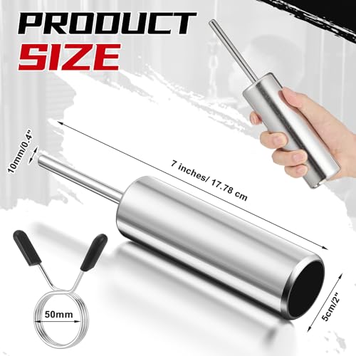 Lasnten Weight Stack Pin Extender with Spring Clip Collar, 10 mm Gym Pin for Cable Machine & Home Gym, Made of Solid Steel for Secure and Long Lasting Use