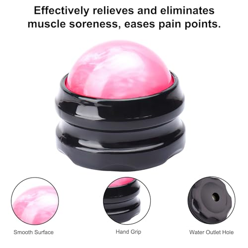 WOVTE Massage Ball, Lacrosse Balls, Self Massage Tool for Sore Muscles, Shoulders, Neck, Back, Foot, Body, Deep Tissue, Trigger Point, Muscle Knots, Yoga and Myofascial Release (Pink) - color: Pink