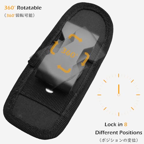 TRIWONDER Tactical Phone Pouch Molle, Smartphone Holster Bag EDC Utility Cellphone Lock Card Holder Organizer Fit for Waist Belt Case - color: 10 Black
