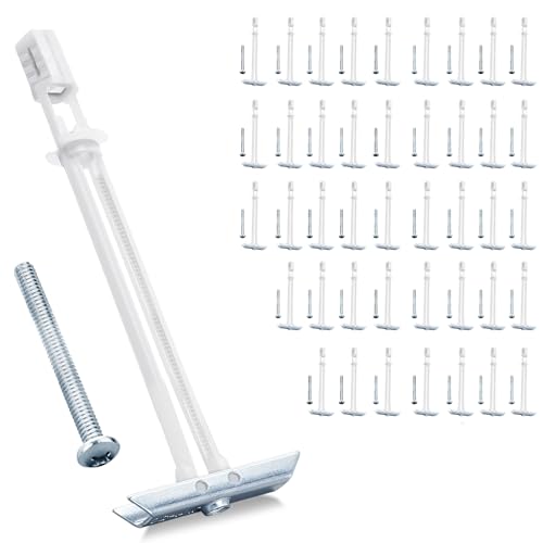 Heavy Duty Drywall Anchor Bolts with 1/4"-20 Fastener Suitable for TV Mounting Hollow Wall Anchor Bolt Screw Kit Supports Up to 270 lbs Each on 1/2 Inch Drywall Pack of 42 - size: 1/4"-20：Pack of 42