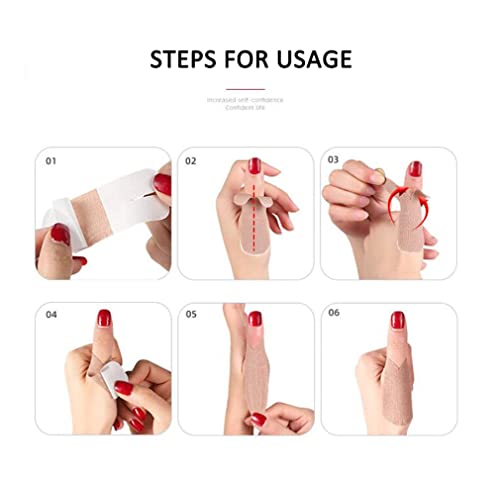 Thumb Protecting Tape Thumb Straps, Self Adhesive Big Finger Cover Stickers, Stretchy Athletic Tape, Elastic Finger Pain Relieving Patch for Sport, Joint Support Arthritis Sprains Strains (10 PCS) - color: 10 PCS