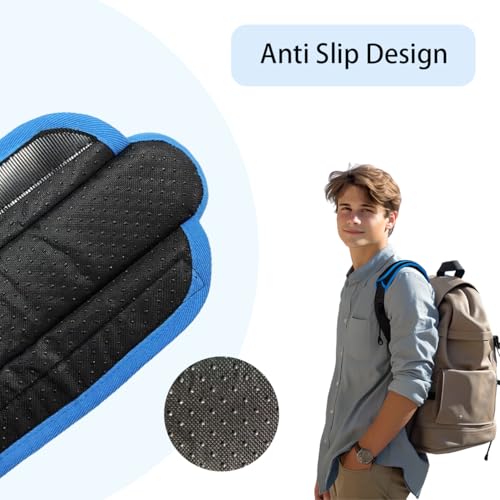 2 Pack Shoulder Strap Pads for Backpack Accessories,Replacement Universal Shoulder Pad Cushion Relieve Shoulders Pressure - color: Blue