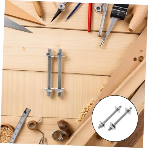 Cabilock 2 Sets Extended Bolts and Nuts Kit with Washers for Outdoor Use Precision Engineered Wall Anchors for Construction and Furniture Fixing
